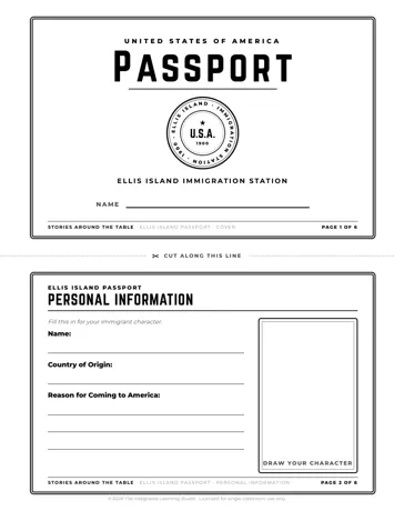 Ellis Island passport